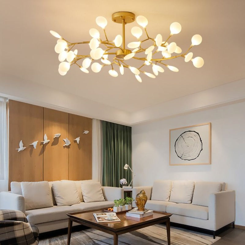 LenaLicht Sfeervolle Hanglamp in Zwart en Goud Metaal en Acryl