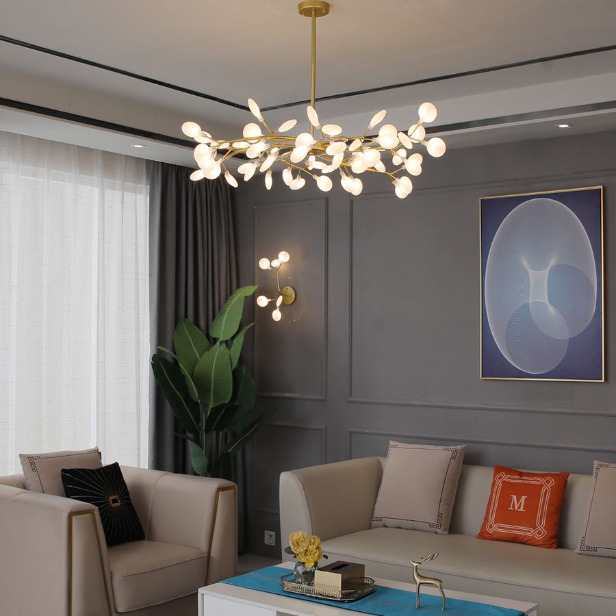 LenaLicht Sfeervolle Hanglamp in Zwart en Goud Metaal en Acryl