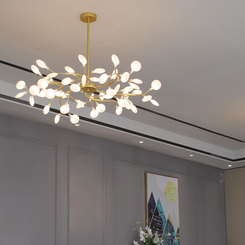 LenaLicht Sfeervolle Hanglamp in Zwart en Goud Metaal en Acryl
