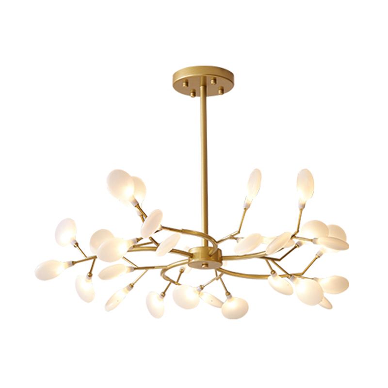 LenaLicht Sfeervolle Hanglamp in Zwart en Goud Metaal en Acryl