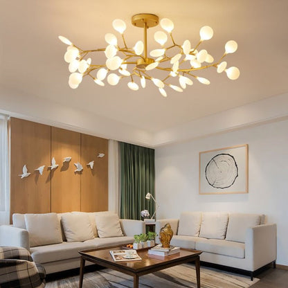 LenaLicht Sfeervolle Hanglamp in Zwart en Goud Metaal en Acryl